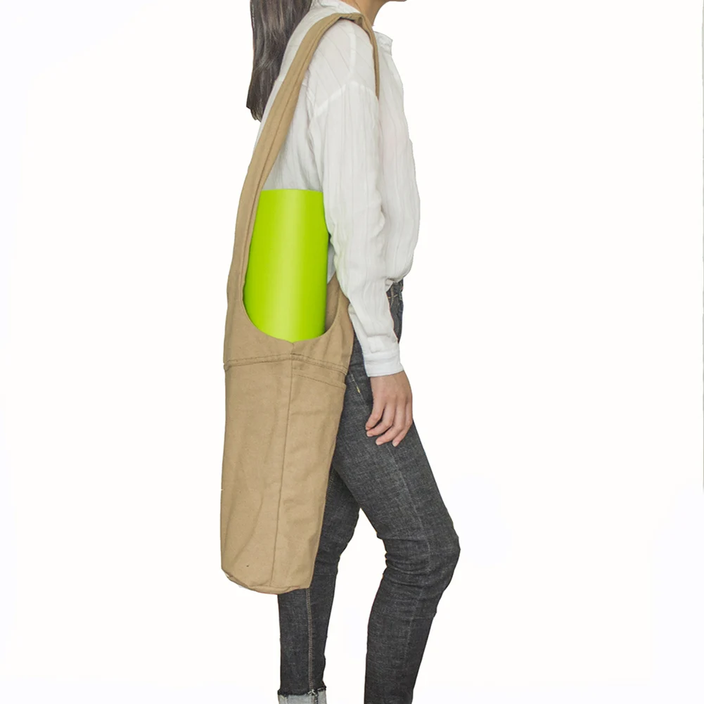 

Exercise Yoga Mat Carry Bag with Large Zip Multi-Functional Storage Pockets DX88