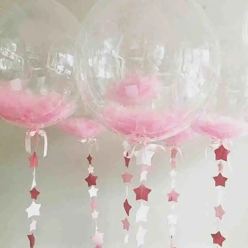 Globos inflables transparentes de 24 piezas pulgadas, Globos de helio, Globos inflables transparentes, sin arrugas, Globos de fiesta de feliz cumpleaños, bodas, Globos