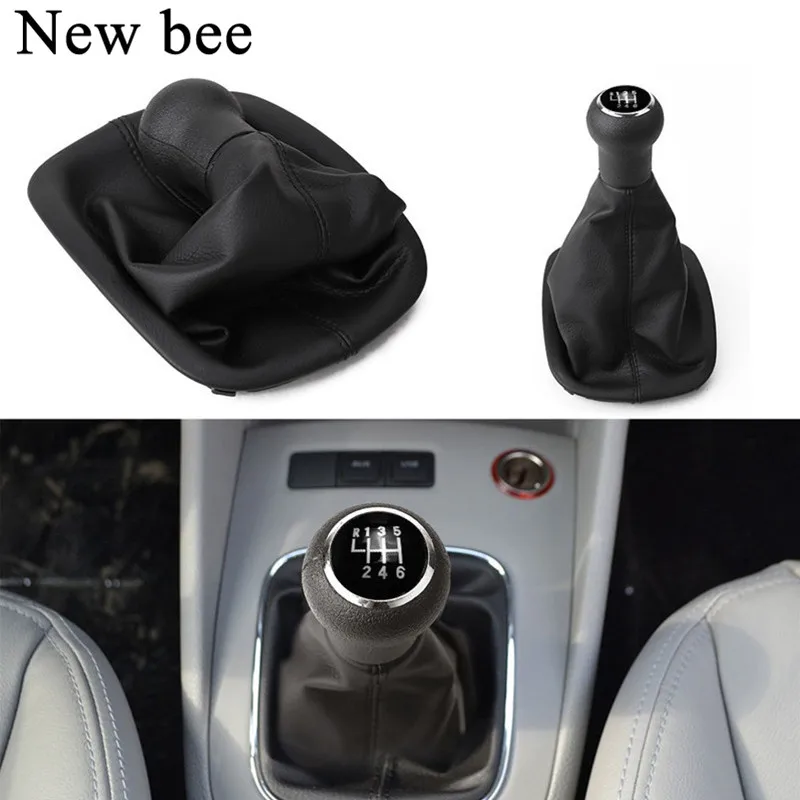 Newbee Car Gear Shift Knob With Gaitor Boot 6 Speed For Volkswagen VW
