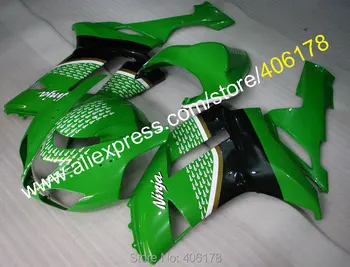 

ZX6R 07 08 MOTO BODY kit fairing For Ninja ZX-6R 2007 2008 Green ELF Sport Fairings Set (Injection molding)
