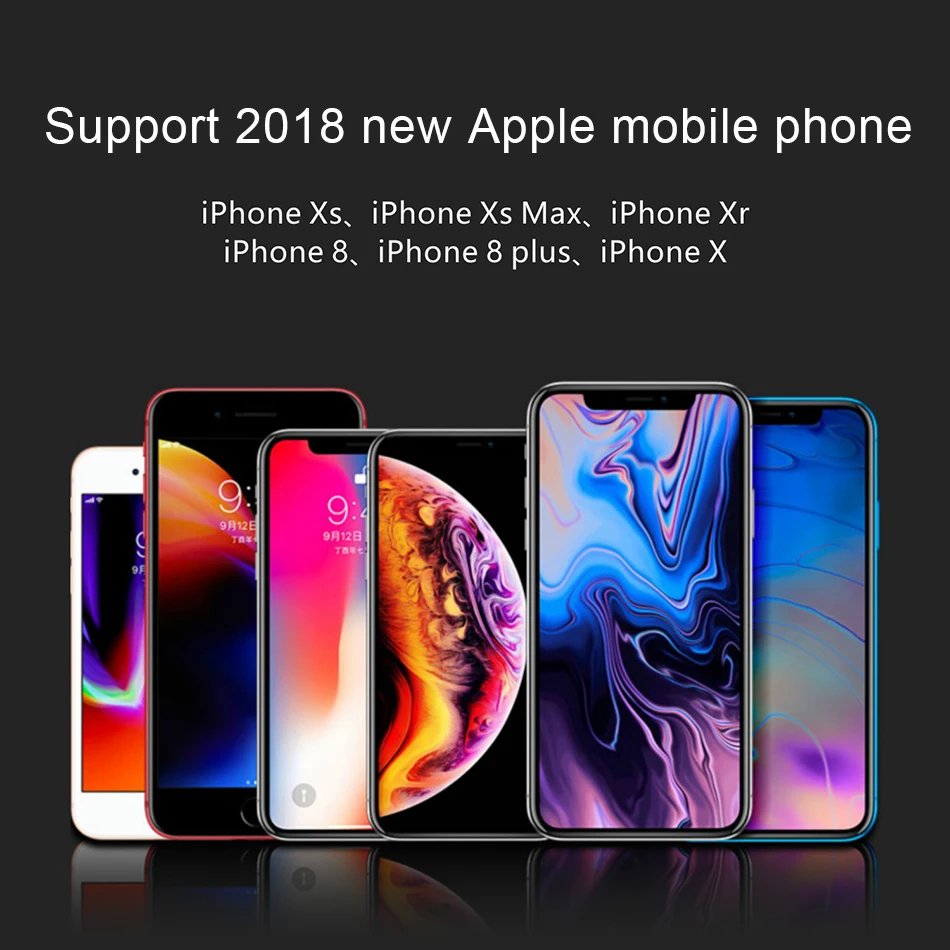 !ACCEZZ 10W Qi Fast Wireless Charger LED For Samsung S8 S9 Plus Xiaomi MIX 2S Huawei Mate Charging For iPhone X XS MAX XR 8 Plus (8)