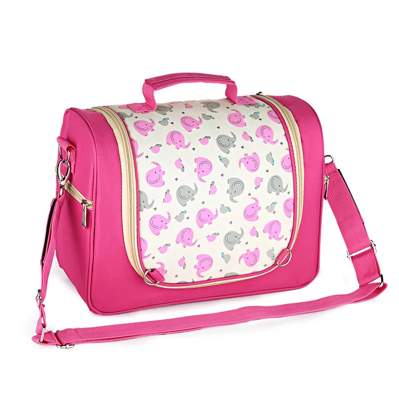 Модная, для детских подгузников Сумка для коляски сумка-мессенджер сумка для мамы Сумки для подгузников - Цвет: Rose