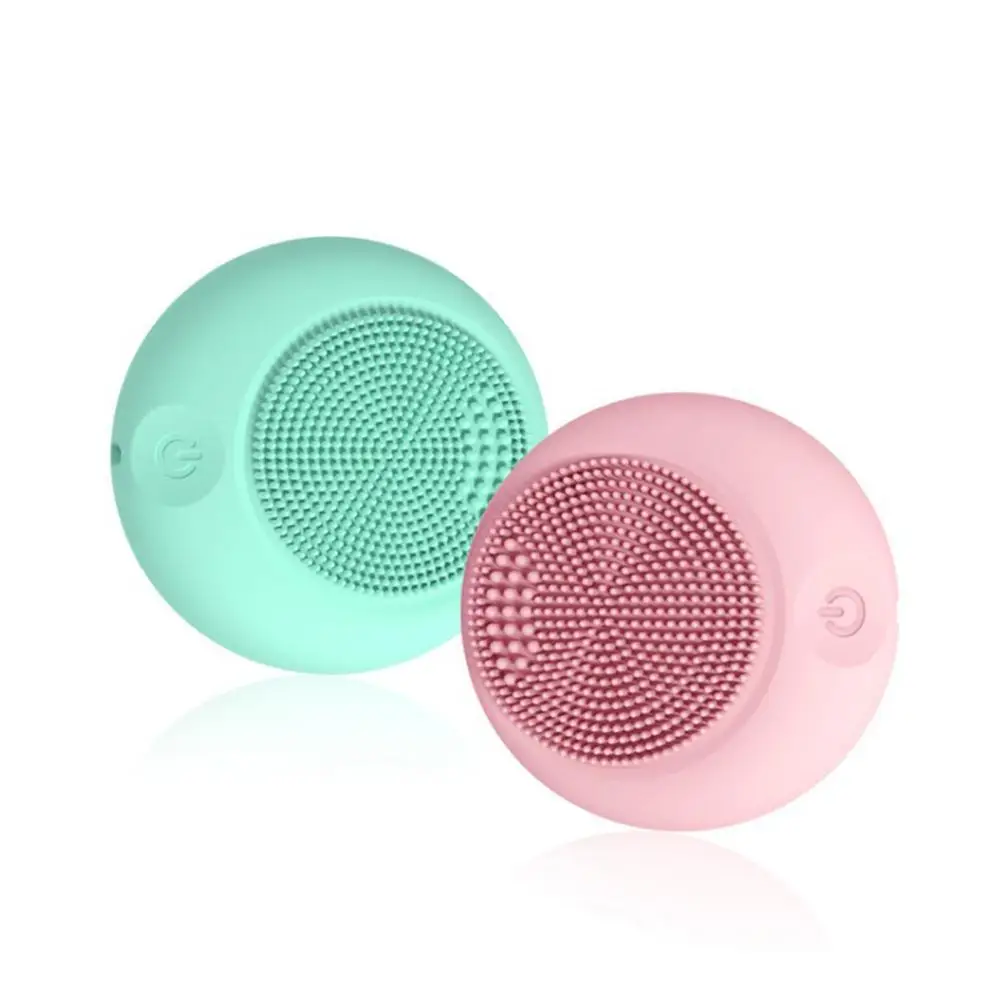 

Universal Waterproof Wireless Rechargeable Electric Silicone Facial Cleansing Brush Pore Cleaner