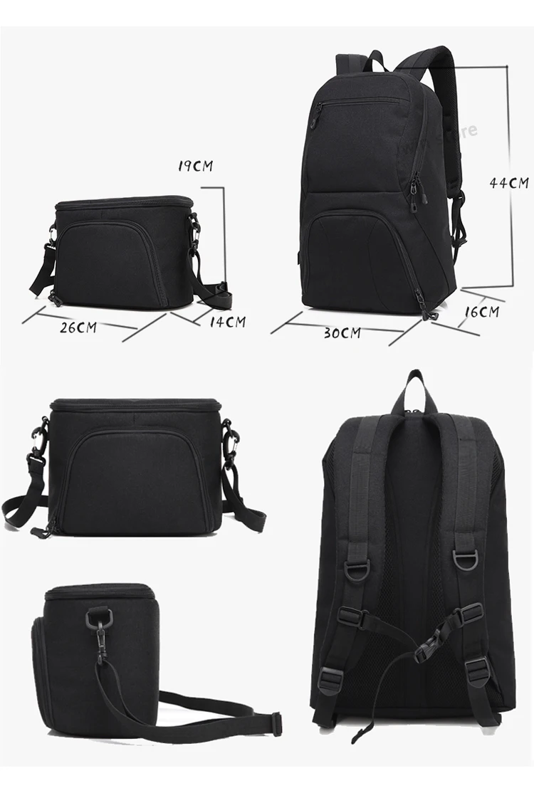 Huwang видео фото цифровая камера плечи мягкий рюкзак сумка чехол водонепроницаемый противоударный маленькие сумки для Canon Nikon DSLR