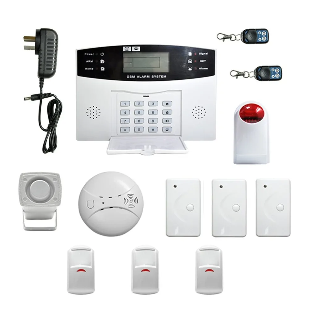 

Burglar Intruder Alarm Easy Installation LCD Display Wireless GSM Autodial Security System Apparatus For Home House Office