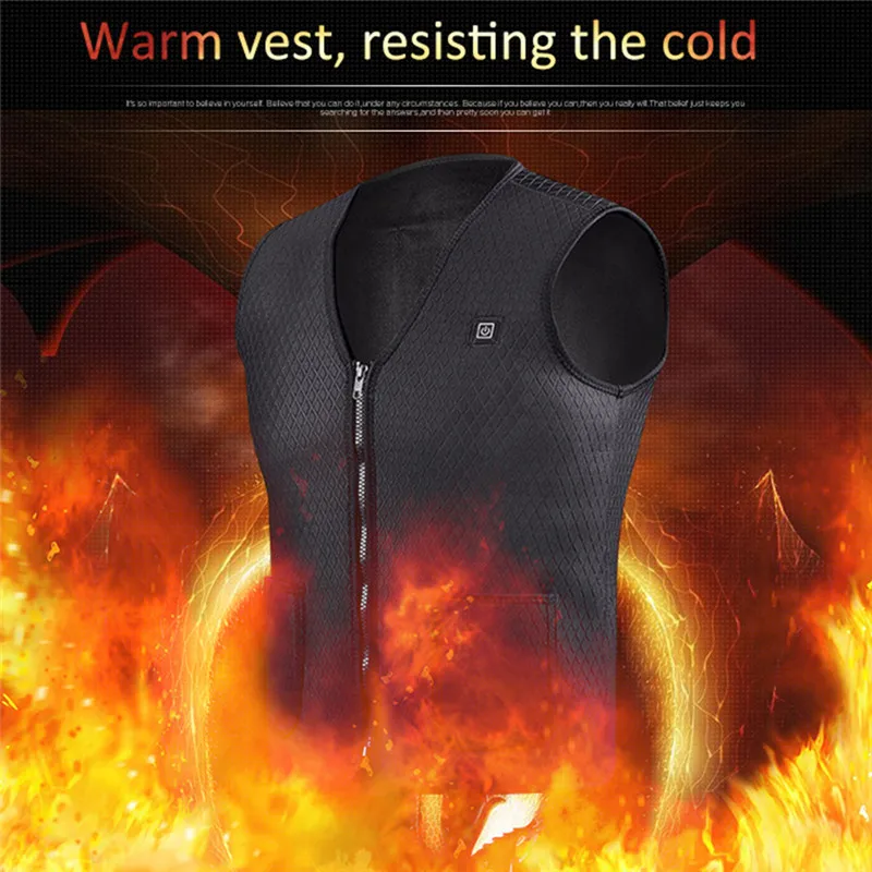 1 шт. мужской женский наружный USB Инфракрасный нагревательный жилет куртка зимняя гибкая электрическая тепловая одежда жилет для рыбалки и пеших прогулок