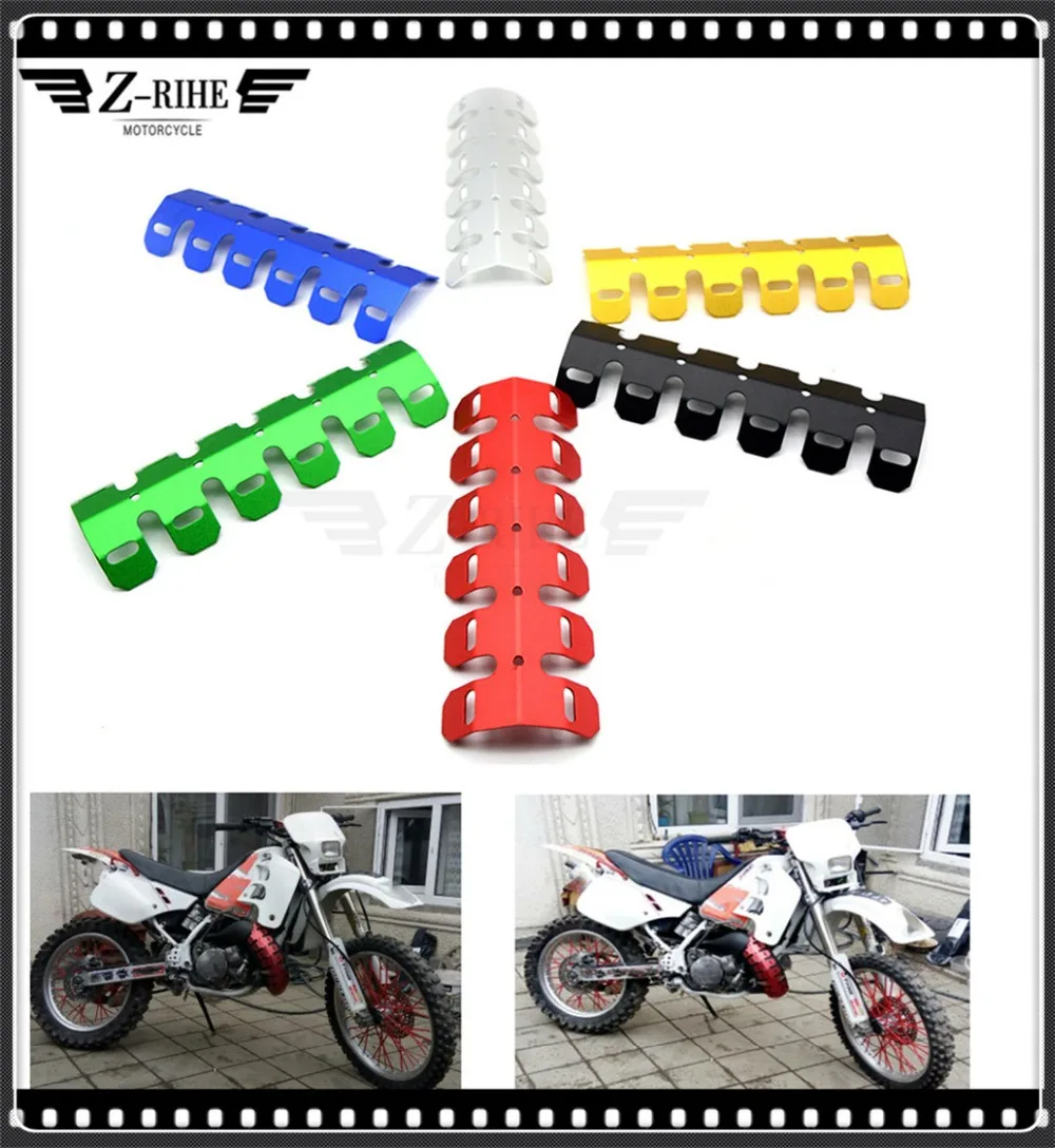 Motorcycle Exhaust Muffler Pipe Leg Protector Heat Shield Cover Off