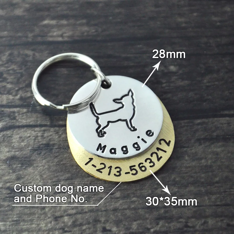 Персонализированные dogtag, Samoyed dog tag, пользовательские Dog ID Tag, ручная печать идентификационная бирка собаки, выгравированное имя и номер