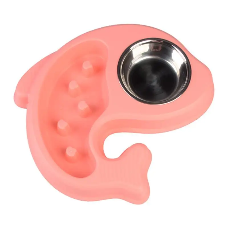 

New Arrival Fish Shape Pet Product For Dog Cat Bowl Stainless Steel Anti-skid Pet Dog Cat Food Water Bowl Pet Feeding Bowls Tool