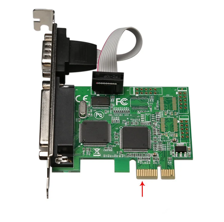 Fast Free Ship 2PCS/LOT pci e to com add LTP card pcie serial port