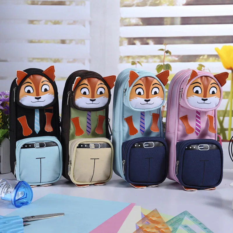 1 шт. тканевый чехол карандаш с рисунком животных|large pencil case|pencil casepencil case canvas |