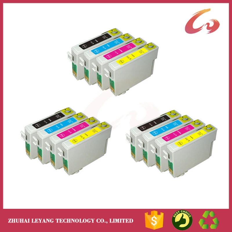 12x Compatible T0711 T0712 T0713 T0714 Ink cartridges for Epson stylus