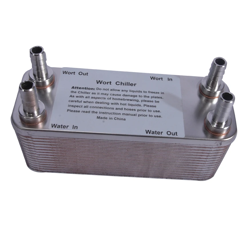 Homebrew Plate Heat Exchanger Stainless Steel Plate Wort Chiller 30