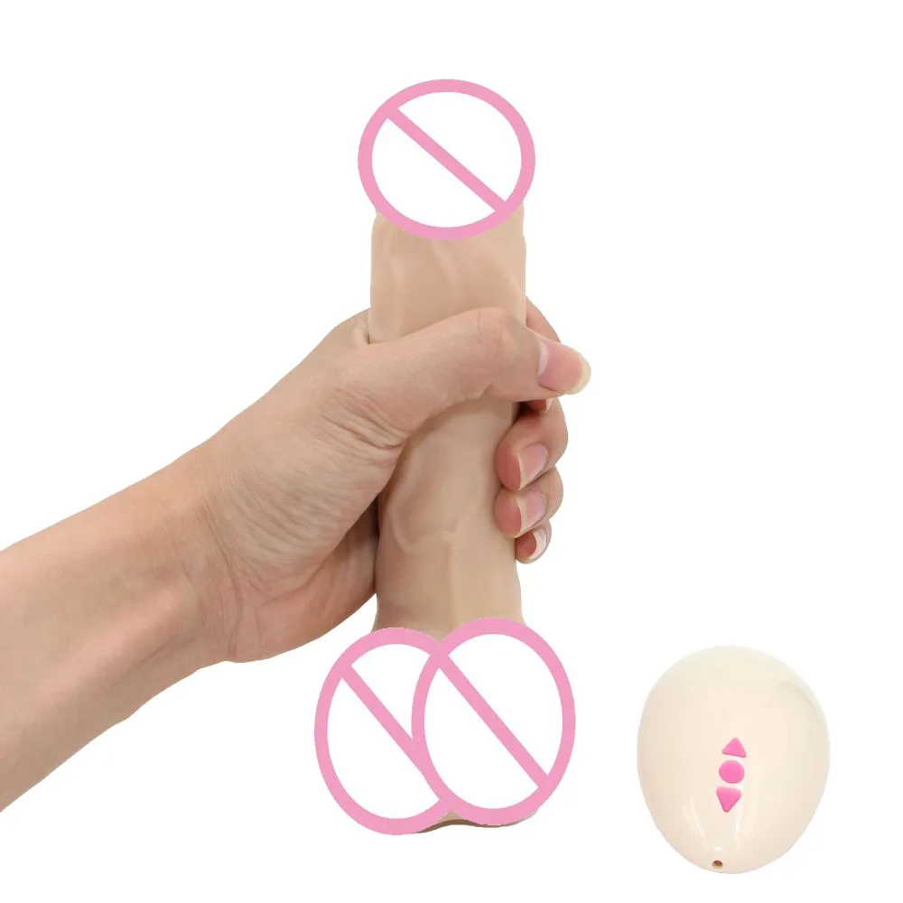 Huge Dildo Realistic Penis With Strong Suction Cup Wireless Remote Control Rechargeable Dick Big Dildos Adult Sex Toys For Woman