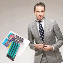 Homens em linha reta Navalha de Barbear de Segurança Clássico ABS Handheld Manual Barbeador Raspador de Barbear Lâmina De Barbear Para mulheres e homens 4 pcs
