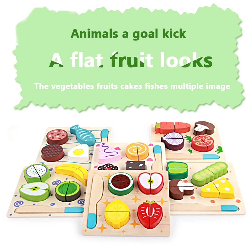 Logwood кухня забавная резка фрукты овощи еда игровой набор для приготовления пищи для детей брендовые игрушки ABS деревянный Безопасный нож многоцветные подарки