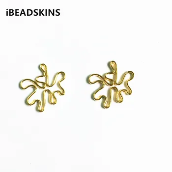 

New arrival! 39x36mm 50pcs/lot gold color Zinc alloy geometry-shape charm beads for Earrings DIY( as shown)