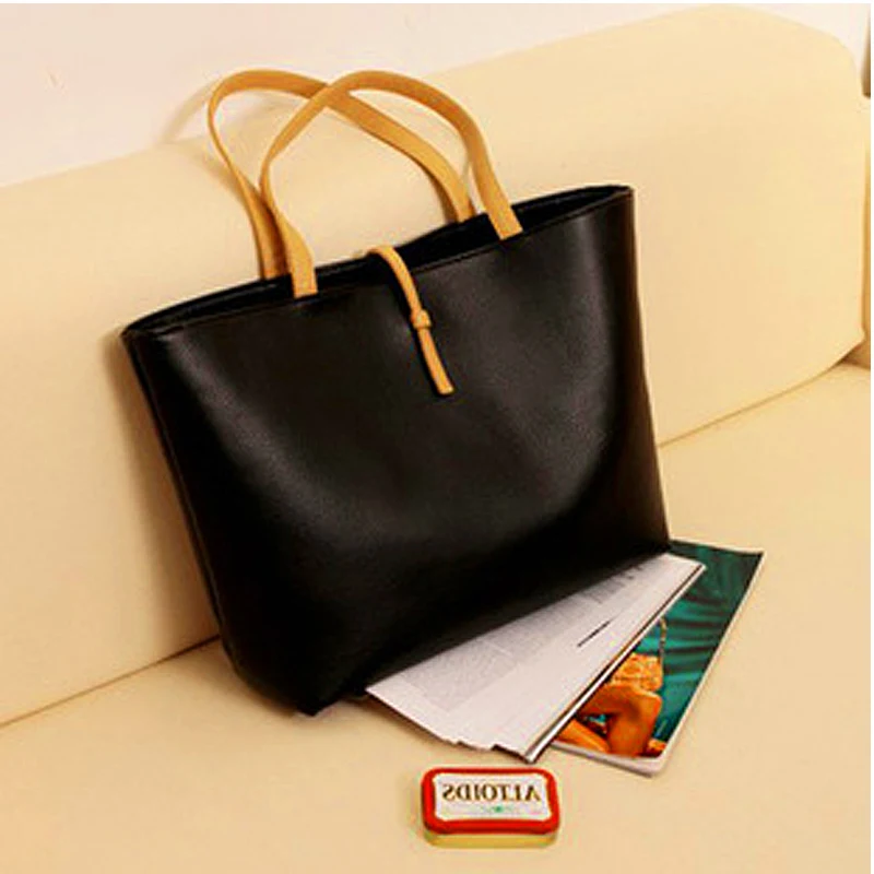 

KM Leather women bag Korean version of Baitao commuter belt buckle bag handbag shoulder bag with large capacity sac a main