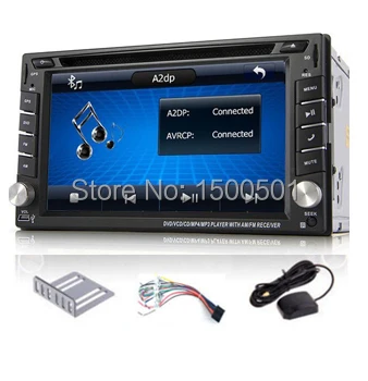  In Dash 2din car dvd gps Player In Deck 6.2" Digital Touch Screen PC CD Radio Stereo Video In Car Multimedia Player 