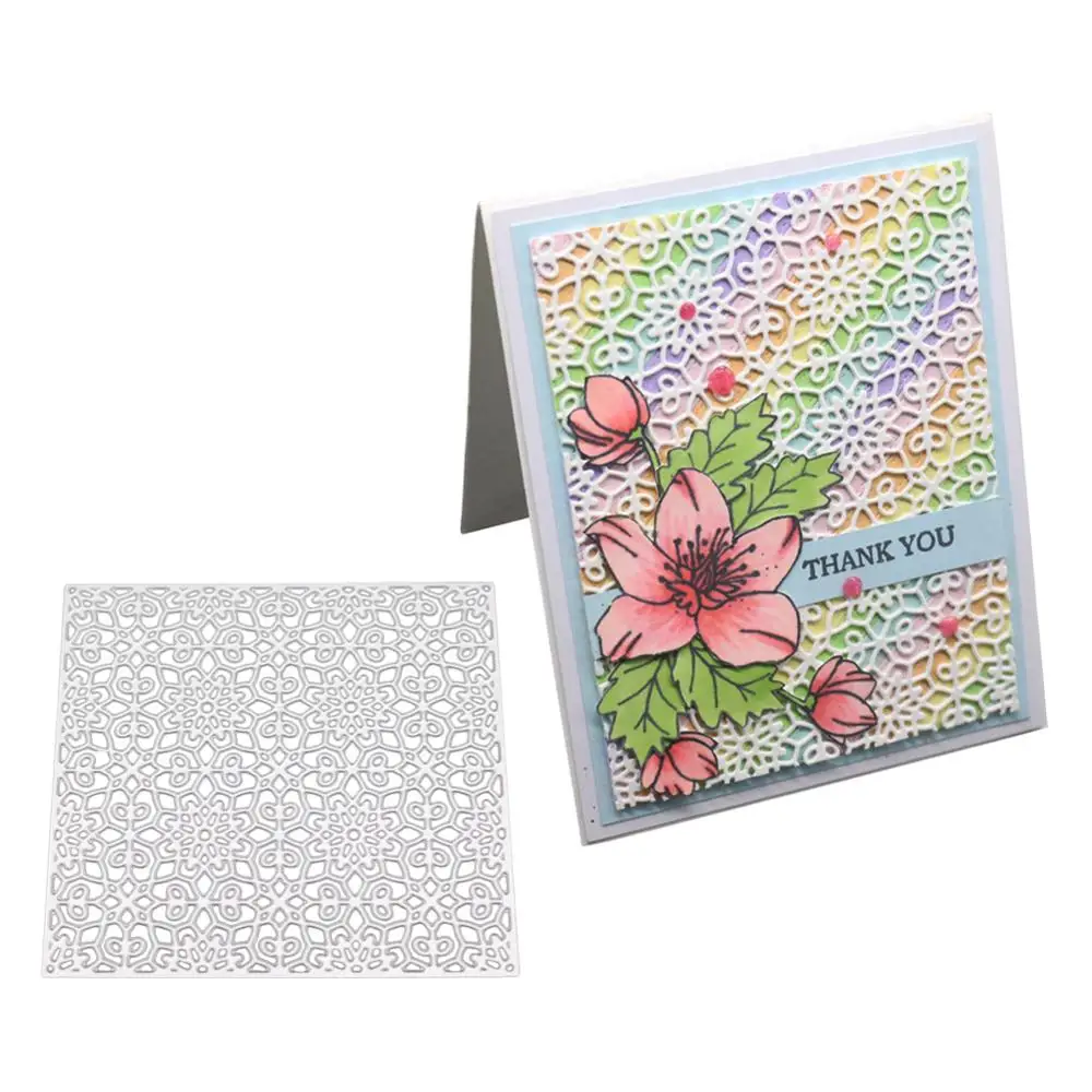 

Square Frame Embossing Lace Metal Cutting Dies Cut Die Mold Decoration Scrapbook Paper Craft Knife Mould Blade Punch Stencils