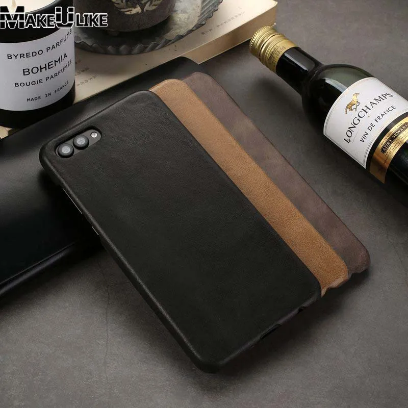 

MAKEULIKE Back Case For HuaWei Honor V10 Cover Genuine Leather Shell Phone Bag Cases For HuaWei Honor V10