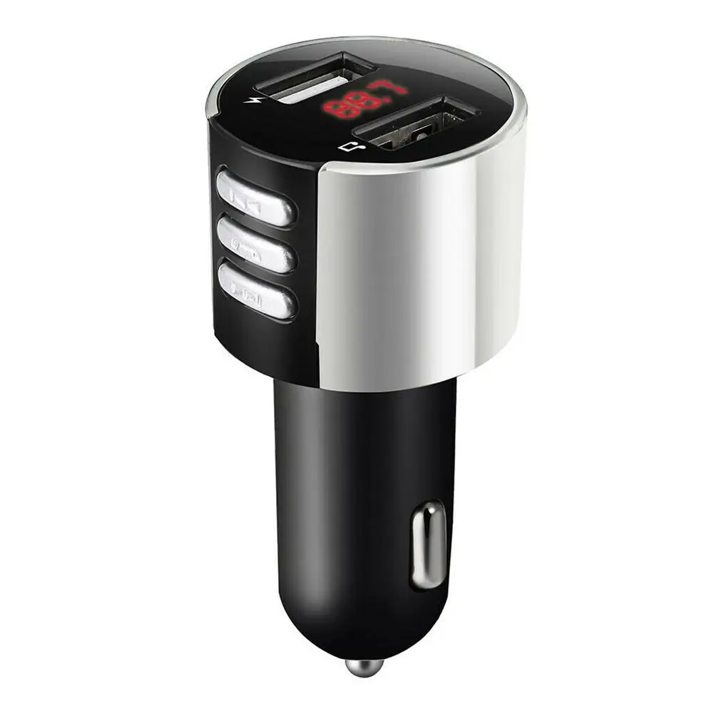 

Cargador Coche Bluetooth Car FM Transmitter Radio Adapter USB Charger MP3 Player Quick Charge Modulator Cargador Usb Moto