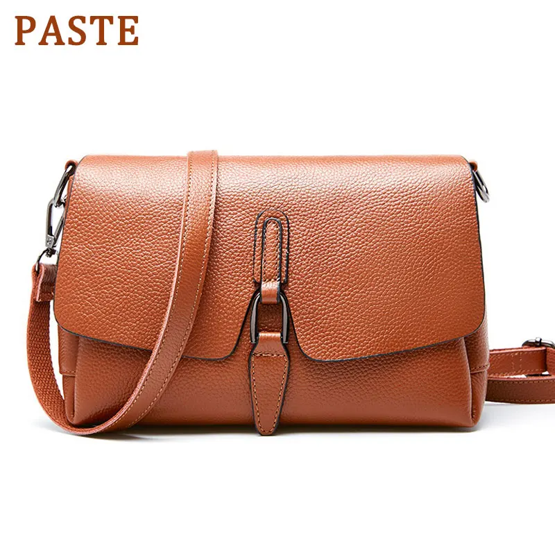 

PASTE 2019 New 100% Genuine Leather Small Shoulder Bag Luxury Handbags Women Bags Designer High Quality Female Crossbody Bags