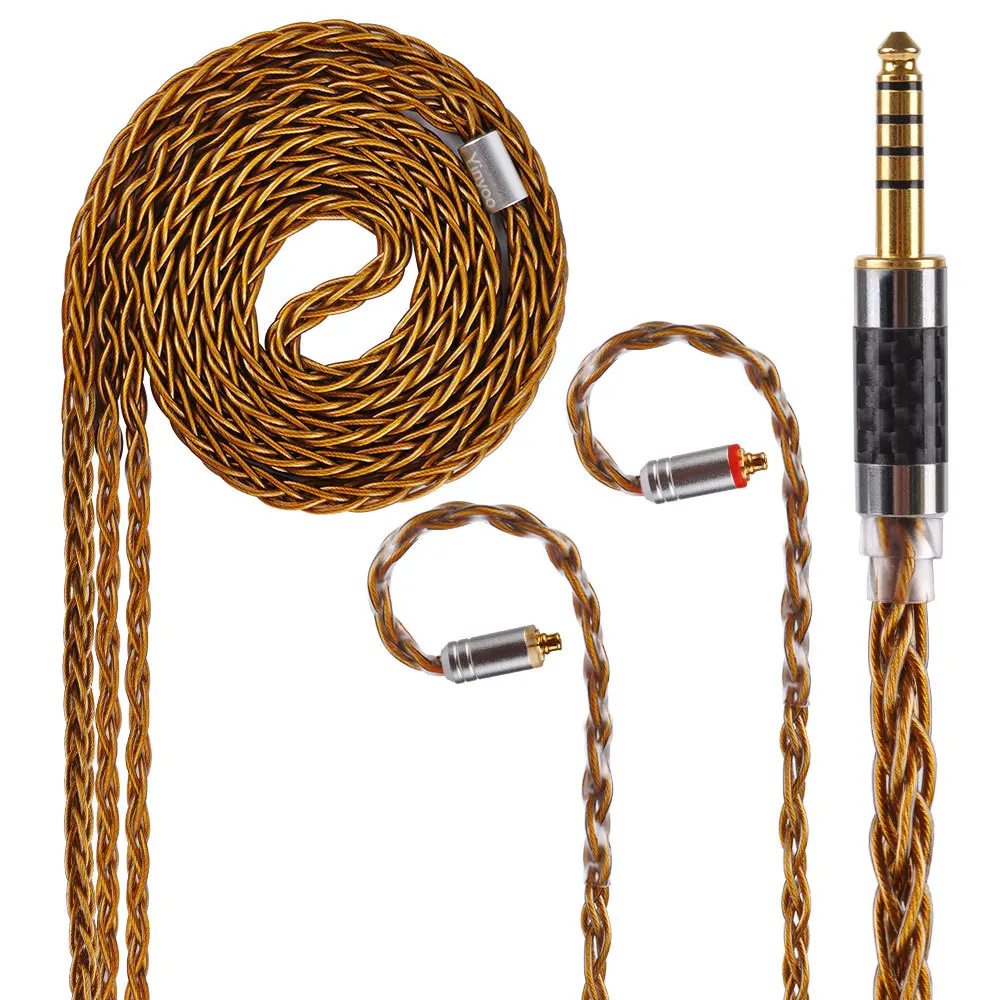 8 штук кабель MMCX для Shure SE215 SE535 SE846 2 pin ZS10 ZST ZAR sony 3 5 мм 4 Баланс чистого серебра