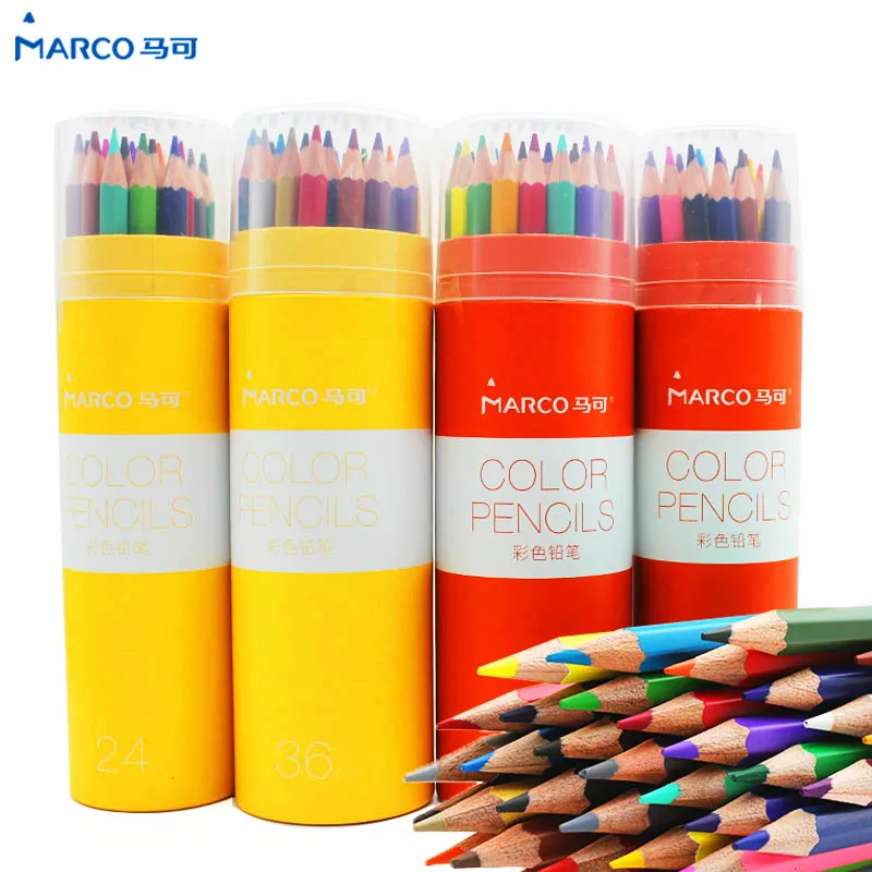 

MARCO Color Pencil Lapis De Cor Children Color Pencil for Art Painting Oily Color Pencil Lapices De Colores Profesionales Dibujo