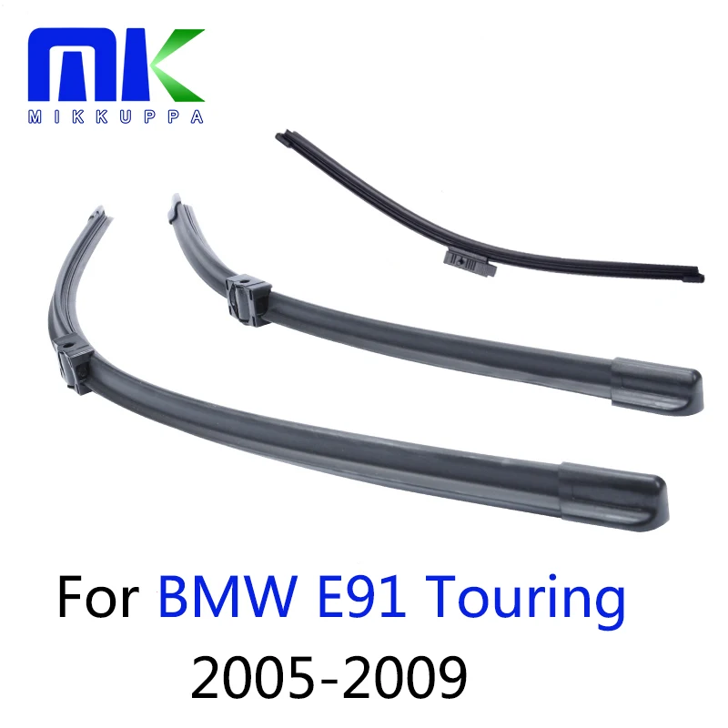 

Front & Rear Wiper Blades For BMW E91 Touring 2005-2009 Silicone Rubber Windscreen Windshield Wiper Auto Car Accessories