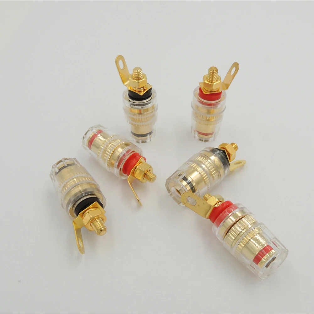 Mini Gold Plated 4mm Banana Plug Socket Connector Binding Post for