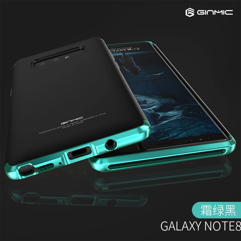 

For Samsung Galaxy Note8 Case luxury shockproof Aluminum metal PC hard Frosted phone cover for galaxy note 8 hybrid armor capas