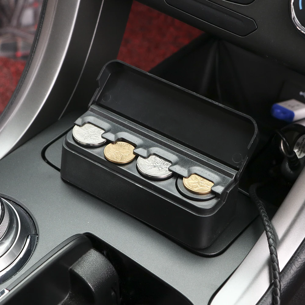 YOSOLO Auto Seat Crevice Storage Box Black Coin Case Storage Organizer Container Plastic Car Styling Universal Car Coin Holder YOSOLO Auto Seat Crevice Storage Box Black Coin Case Storage Organizer Container Plastic Car Styling Universal Car Coin Holder