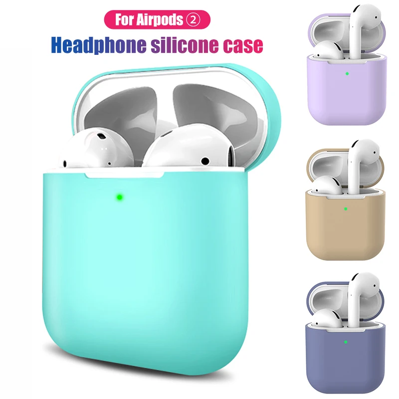 Защитный чехол для Airpods 2 новинка модный Ультратонкий силиконовый мягкий ТПУ с