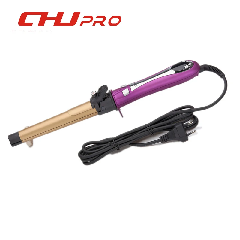 

Dual Voltage LCD Curlers Automatic Hair Curler 2 in 1 Straight & Curl Rotating Curling Iron Ceramic Curling Wand Styling Tools