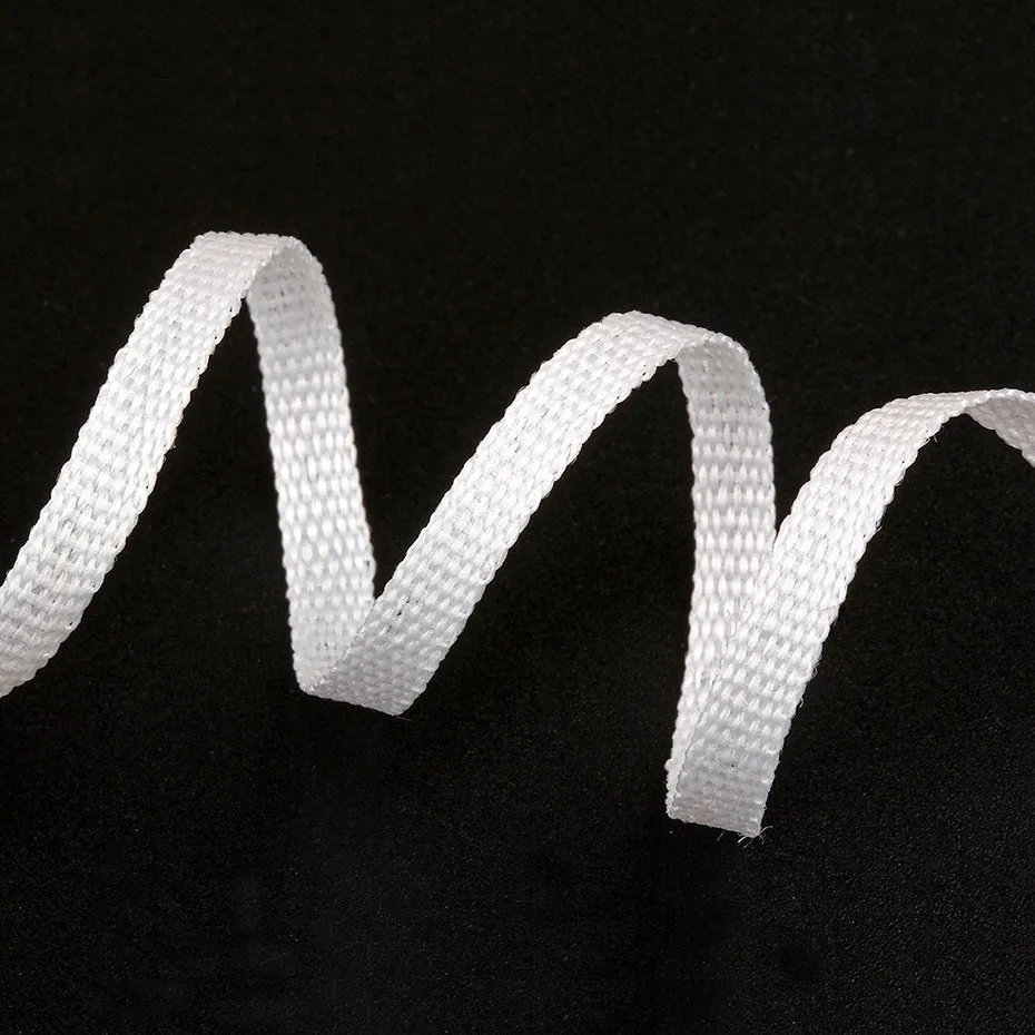 

1000 meters/500 meters Polyester 5mm/6mm Webbing For Garment Sewing Ribbon Black White Shoulder Strap Handmade Craft