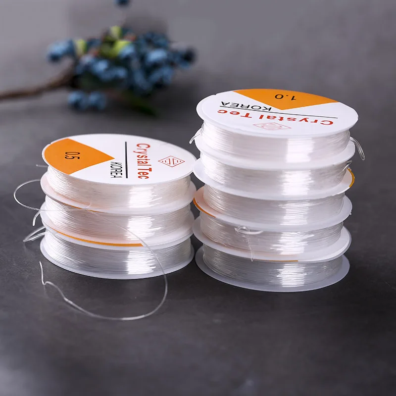 

0.5/0.7/0.8/1mm Transparent Stretch Elastic Crystal Line Beading Rope String Cord String Thread DIY Handmade Bracelet&Necklace