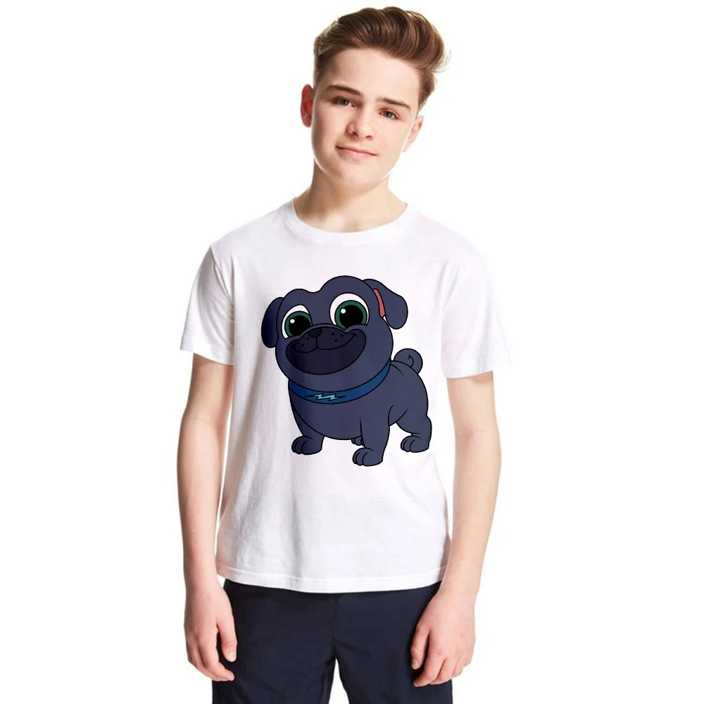 

2018 New Puppy Dog Pals Kids T Shirt Baby Cartoon Dog Puppy T-shirt Children Boys Girls Summer Tshirt Toddler Summer Tops Tees