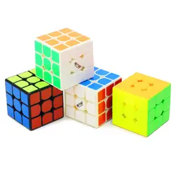 Qiyi Mofangge Leishen 3x3x3 Magic Cube 5,6 см черный, белый цвет Стикеры Скорость твист Логические игрушки для детский подарок Cube