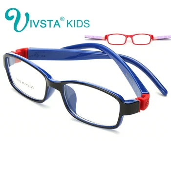 

IVSTA 8813 Kid Glasses Rubber Eyeglasses Kids Frames Optical Eyewear for Children No Screw Safe TR Food Grade Myopia Lense