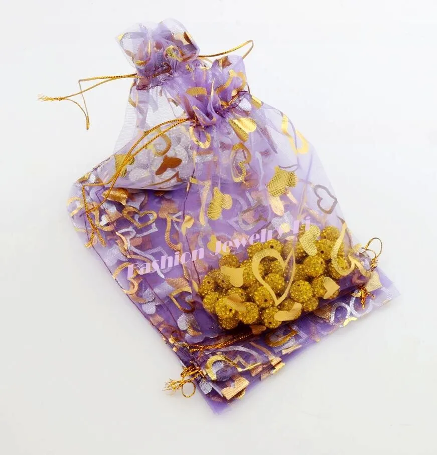Розы дизайн сумки из органзы подарочные пакеты для украшений мешок конфеты GB032 11 цветов 13X18 см золото