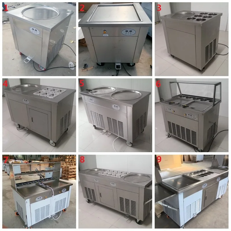 Fried ice cream roll machine