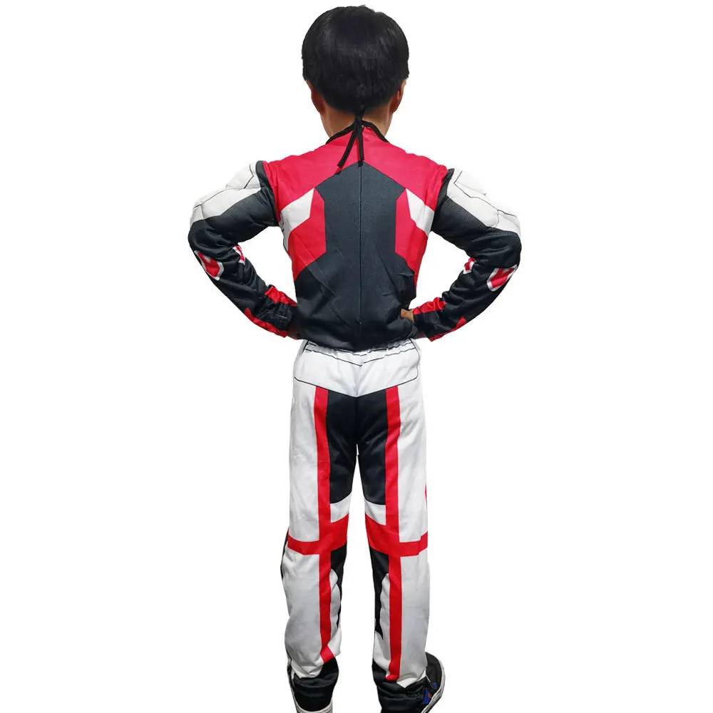 Boys Muscle Avengers Endgame Quantum Realm Costume Kids Superhero Party Cosplay Halloween Carnival Superman Costumes for Child