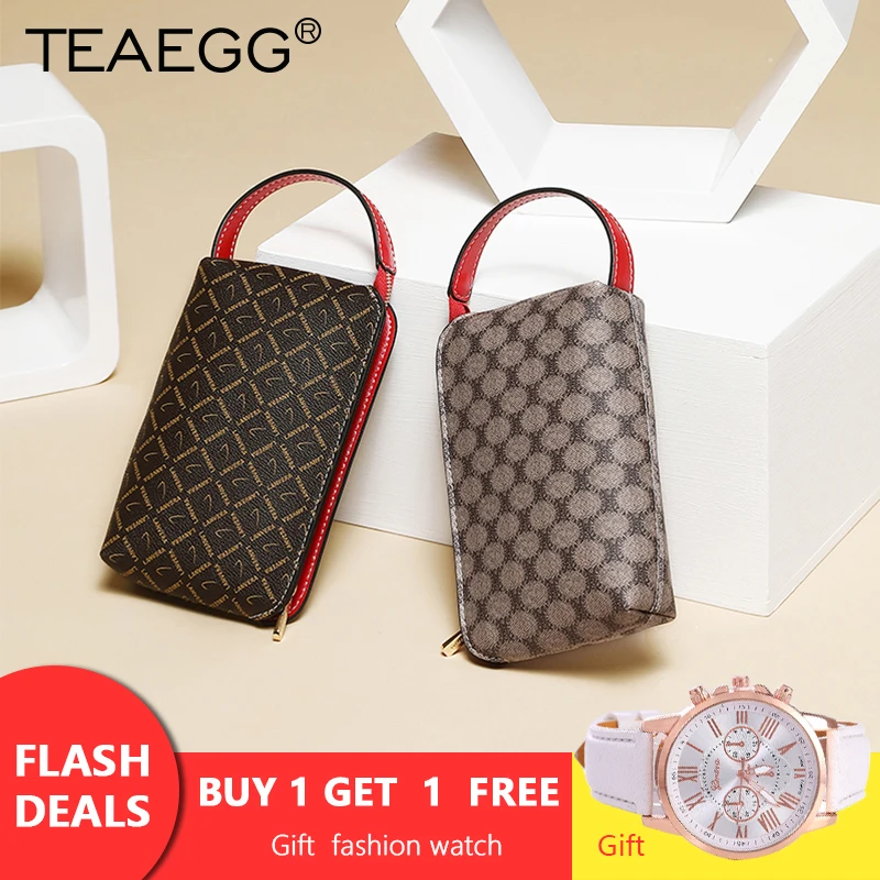 

TEAEGG Design Women Classic Monogram Mini Bag Geometric Totes handbag Clutlches