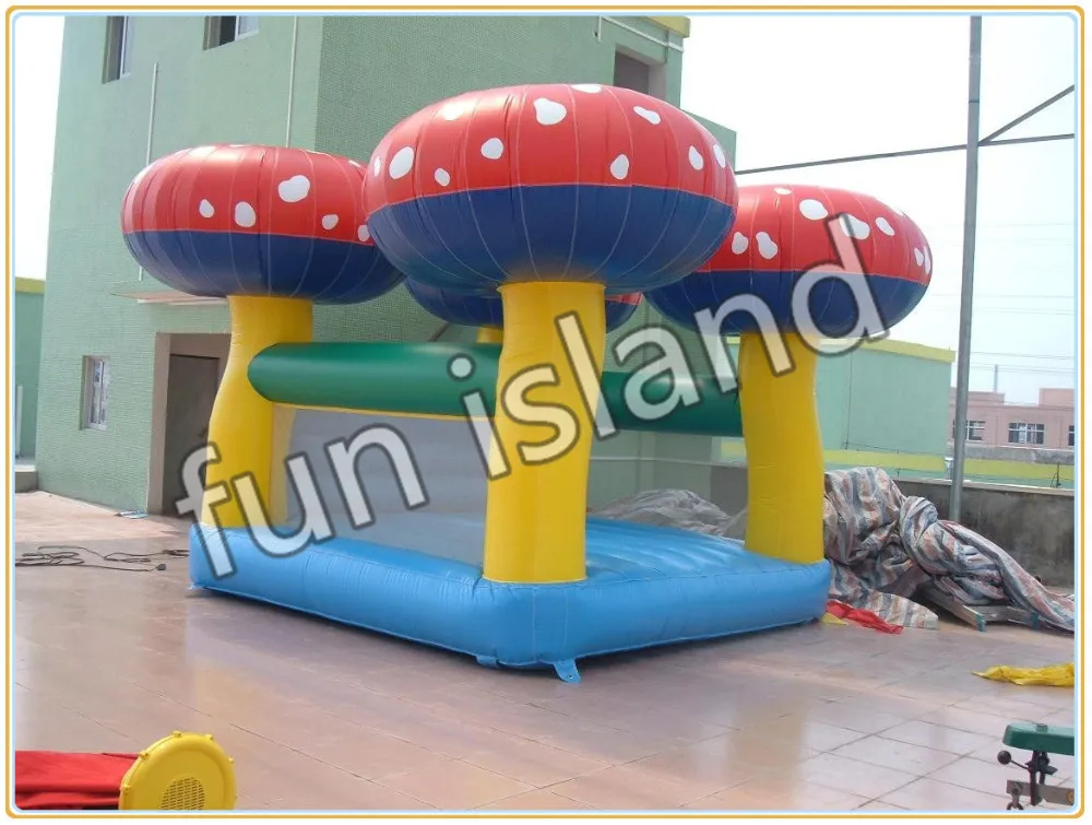 nice_shape_inflatable_mini_bouncer_mini_strong_style_color_b82220_mushroom_strong_bouncer
