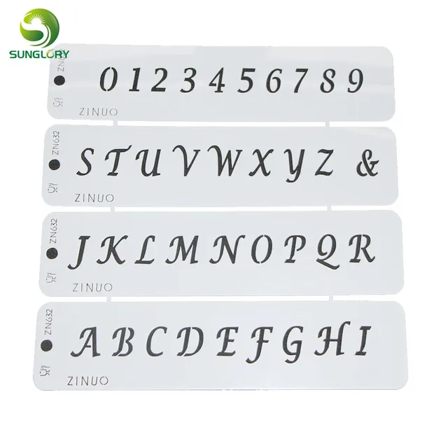 numeral alphabet letter cake stencils decoration number cookie cake letter stencil