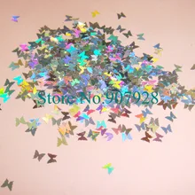 30 грамм x Лазерная Серебряная бабочка устойчив к растворителям блестящая форма для украшения ногтей и лака для ногтей