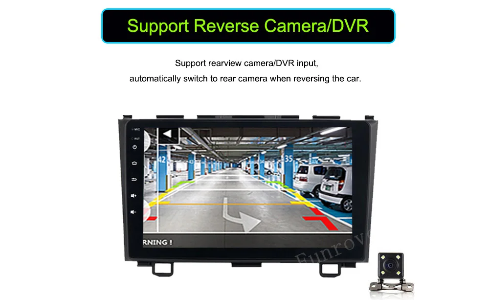 Flash Deal Funrover 2 din Android 8.0 Car DVD GPS for Honda crv CRV CR-V 2006 2007 2008 2009 2010 2011 wifi Video radio navigation usb rds 18