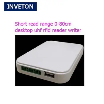 

free shipping c# code sdk usb interface small desktop rfid uhf reader writer +free sample long range card label sticker
