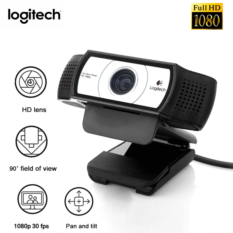 

Original Logitech C930e HD Camera Network Video Conference Wide Angle 1080P 4x Digital Zoom USB 2.0 Interface Laptop Desktop PC